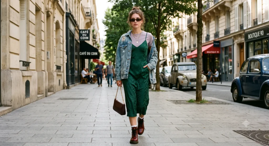 tenue actuelle inspirée années 90